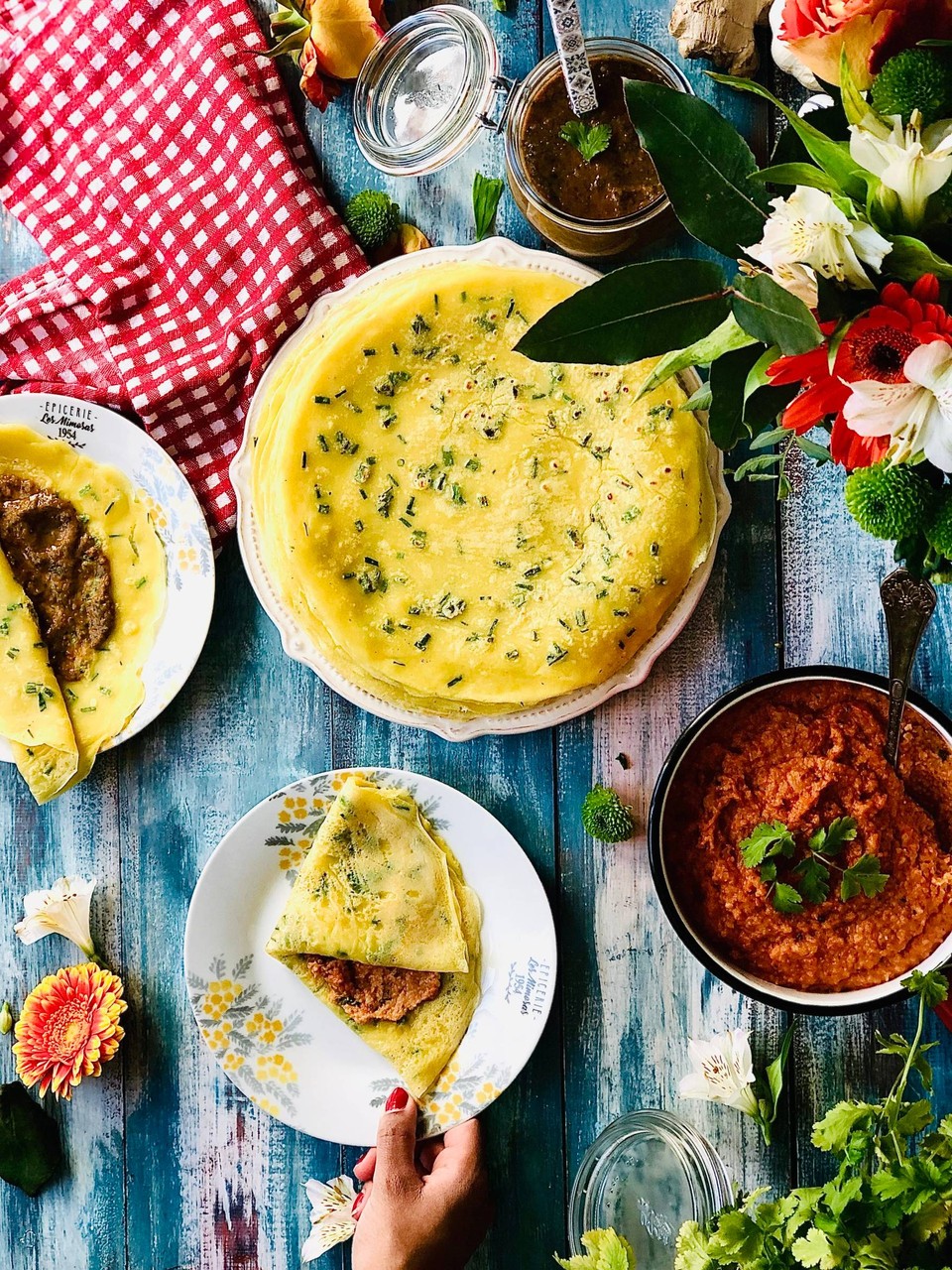 Crêpes salées mauriciennes