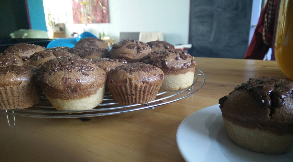 Muffins bicolores